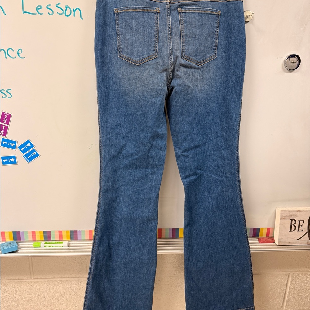 SPANX Women's Flare Jeans in Classic Blue - Picture 3 of 4